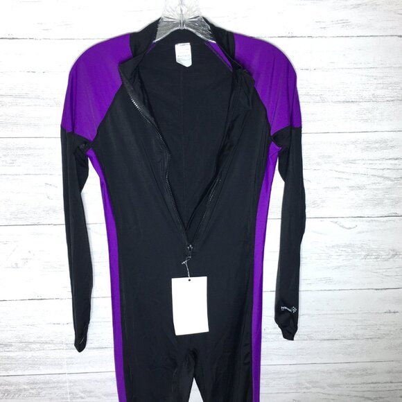 NEW Ivation Women's Lycra Full Body Coverage Swimsuit Long Sleeve Medium - Picture 3 of 10